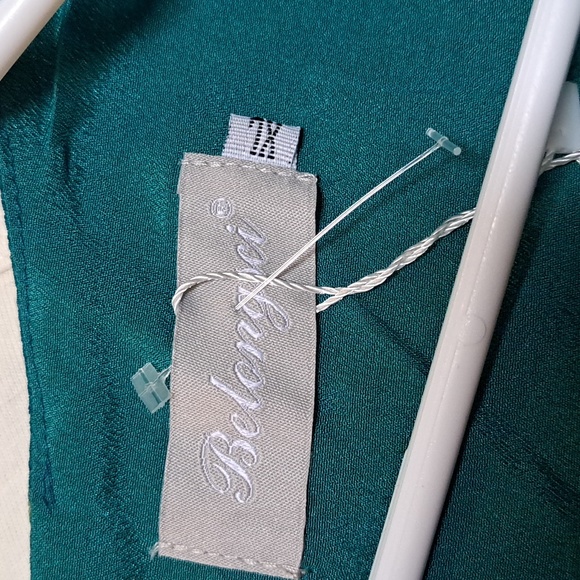 Belongsci Blue Floral Bell Sleeve Lined Dress. Size XL NWT - Picture 6 of 9